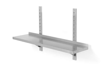 Wandablage einstellbar, einfach, mit 2 Halterungen, HENDI, 800x300x(H)600mm