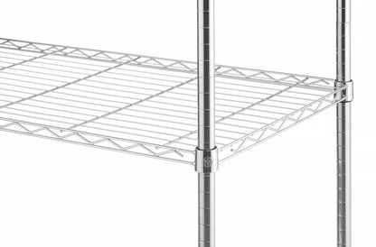 Lagerregal mit 5 Fächern, HENDI, Chrom, 910x455x(H)1830mm