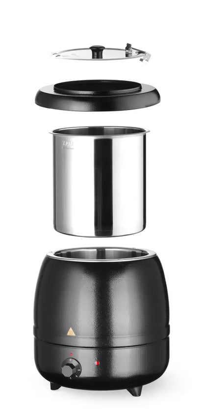 Suppenkessel, HENDI, Kitchen Line, 8L, Schwarz, 230V/400W, ⌀330x(H)363mm