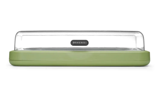 Kühldisplay UNIQ, HENDI, designed by Robert Bronwasser, GN 1/1, Grün, 593x389x(H)147mm, Rechteckig