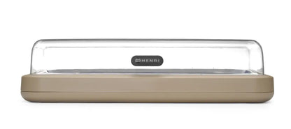 Kühldisplay UNIQ, HENDI, designed by Robert Bronwasser, GN 1/1, Beige, 593x389x(H)147mm, Rechteckig