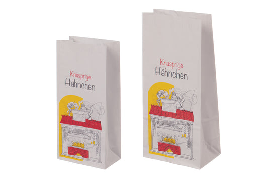 Hähnchenbeutel 1/2 Max & Moritz 3-lagig 105x60x230mm - 1000 Stück