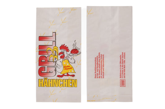 Hähnchenbeutel 1/2 Gockel 2-lagig 105x55x240mm - 500 Stück