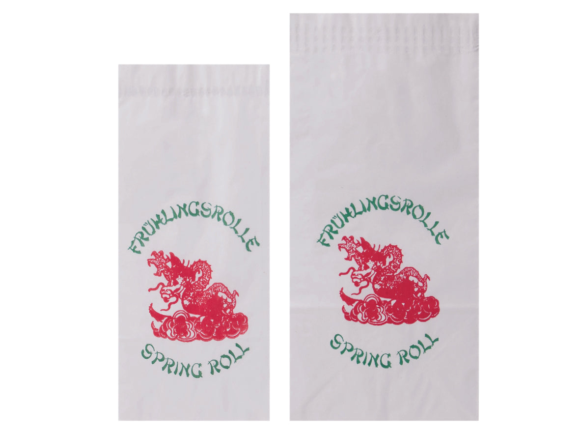 Warmhaltebeutel Frühlingsrolle 1/2 105+63x230mm - 1000 Stück