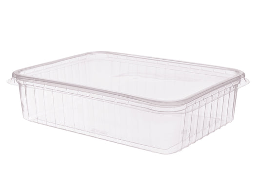 Verpackungsbecher eckig PP 200ml mit Deckel 108x82x42mm - 250 Stück