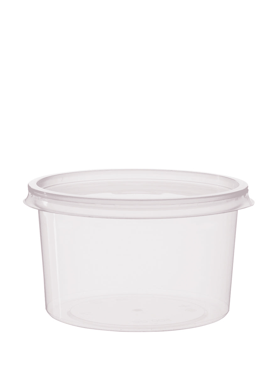 Ananasbecher rund PP 500ml mit Deckel H:70xØ115mm - 500 Stück