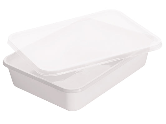 Menüschalen PP ungeteilt 500ml mit Deckel 182x135x35mm - 500 Stück