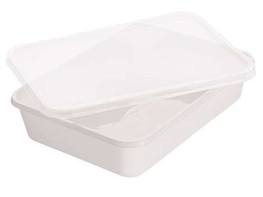 Menüschalen PP ungeteilt 650ml mit Deckel 182x135x40mm - 500 Stück