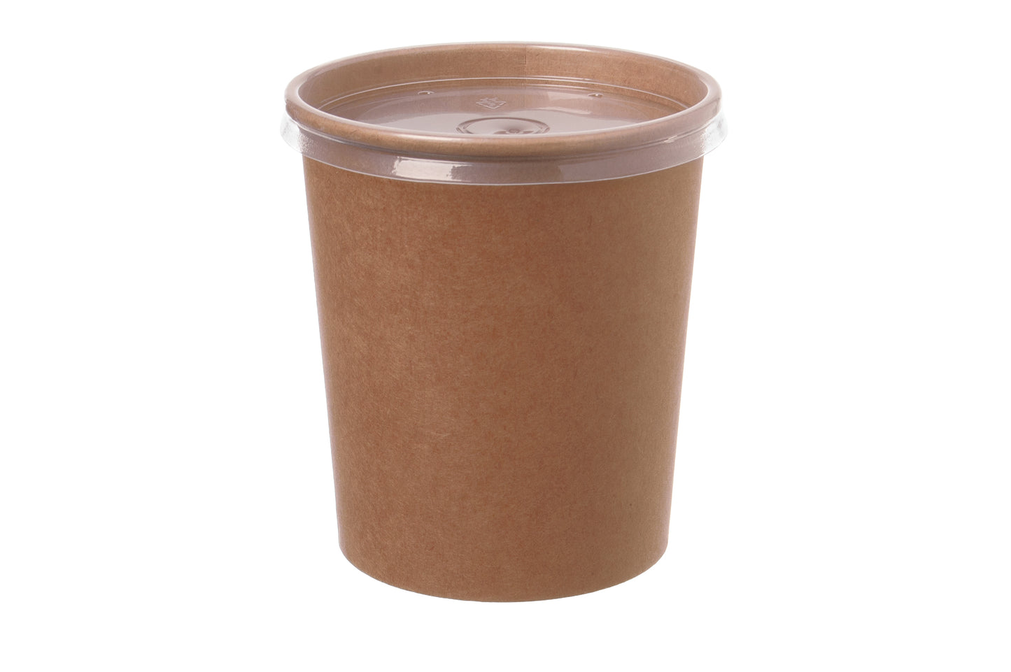 Suppenbecher Pappe 950ml mit Dampfloch-Deckel - 500 Stück