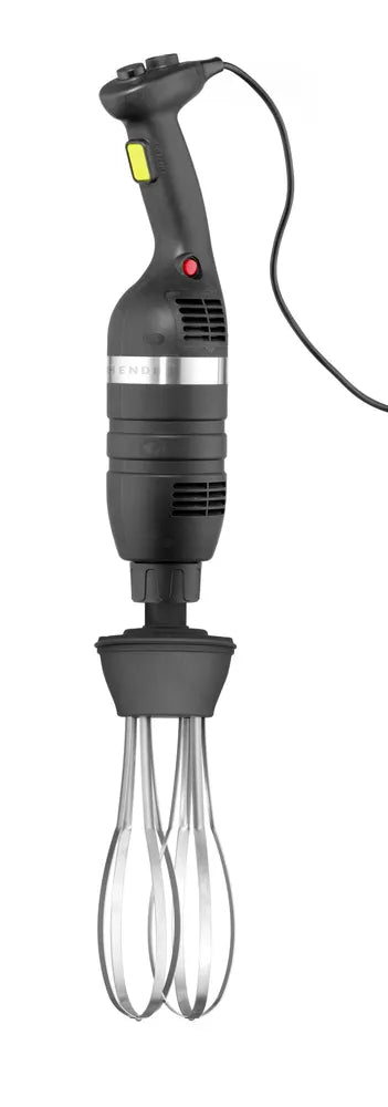 Set: Stabmixer 350 mit variabler Geschwindigkeit + Schneebesen + Halterung zur Wandmontage, HENDI, Kitchen Line, Schwarz, 230V/350W, 110x324x(H)816mm