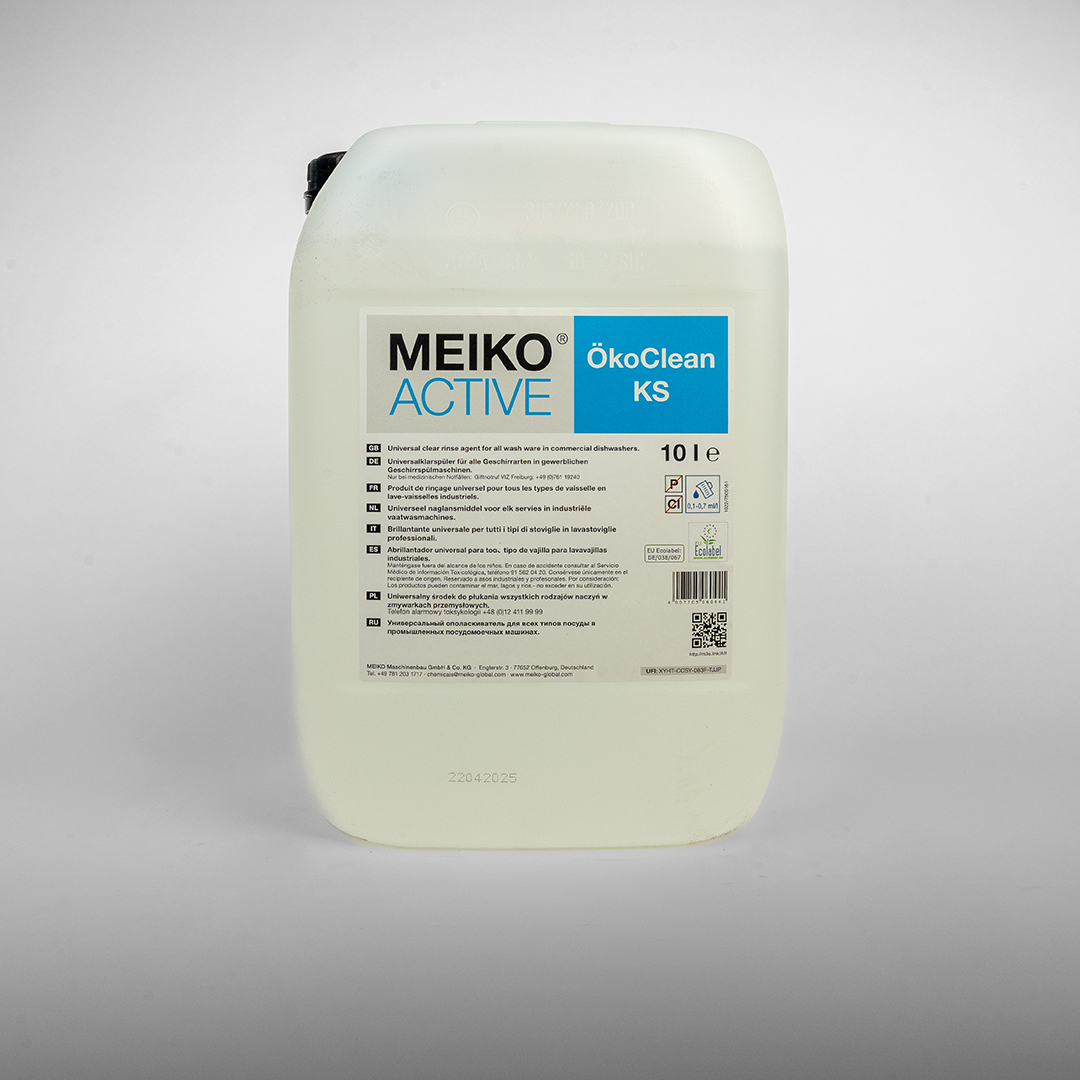 Meiko ACTIVE ÖkoClean KS 10L flüssiger Universal-Klarspüler für Geschirr phosphatfrei