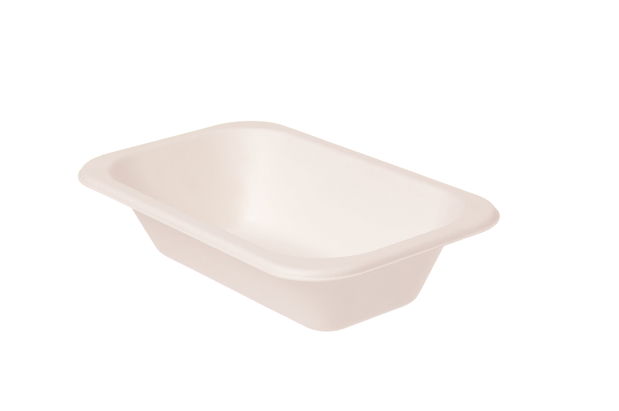 Siegelschale 609BG ungeteilt Bagasse 240x148x56mm - 500 Stück
