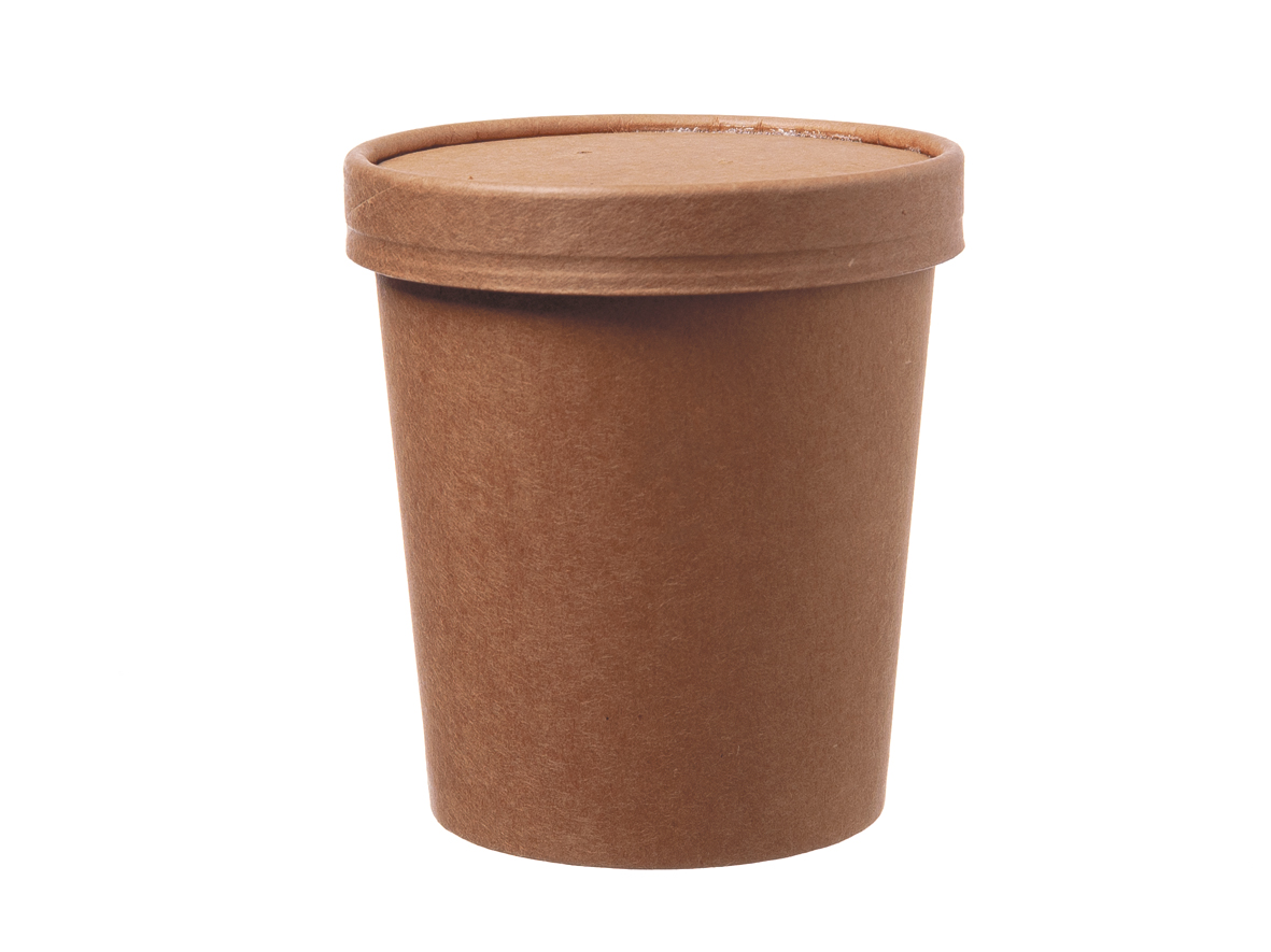 SUPPENBECHER PAPPE PE Suppenbecher mit Deckel Pappe PE 750ml - 500 Stück