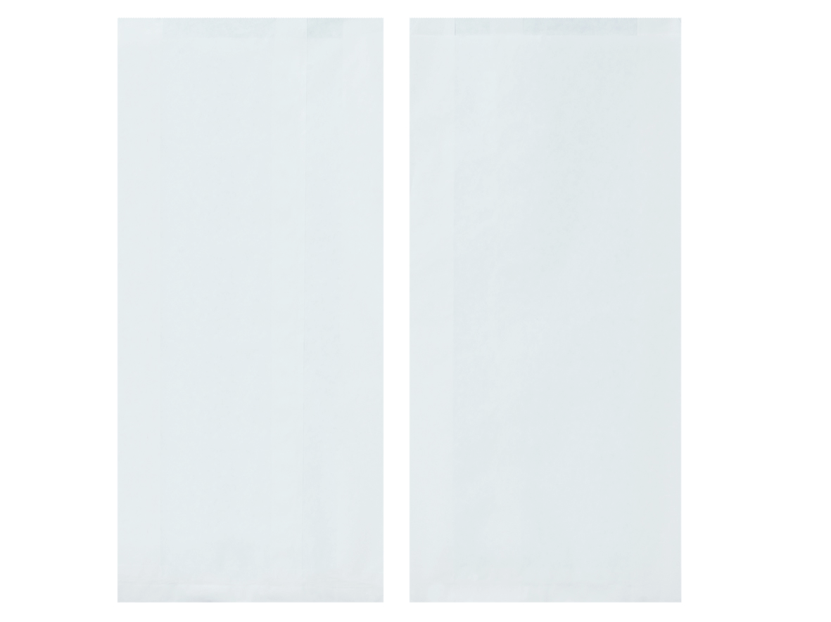 Bäckerbeutel Faltenbeutel weiß 12+5x21cm - 1000 Stück