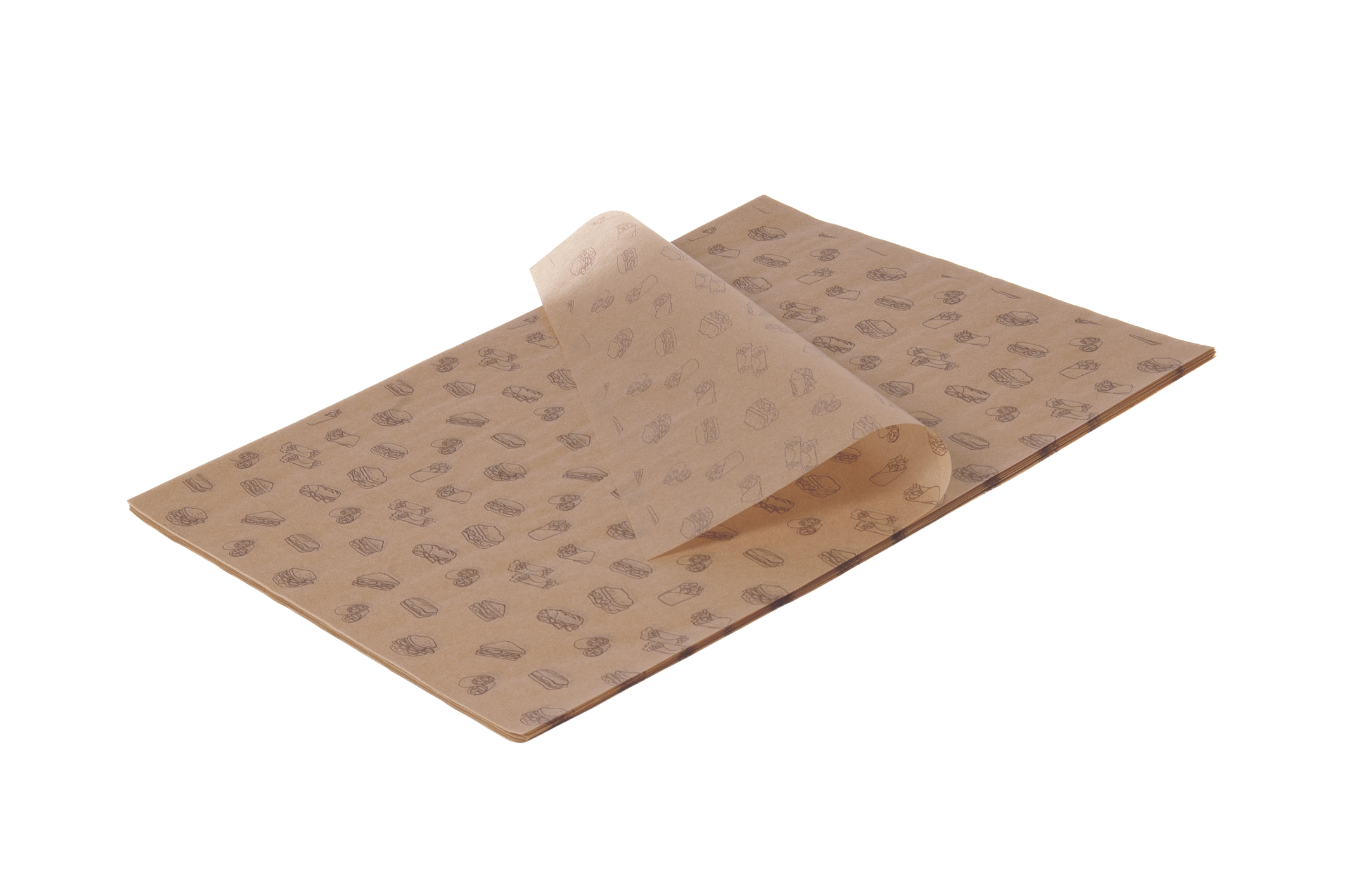 EINSCHLAGPAPIER PERGAMENTERSATZ FETTDICHT ECO NACHHALTIG Bio Pergamentersatz fettdicht Snack 31x40cm - 1000 Stück