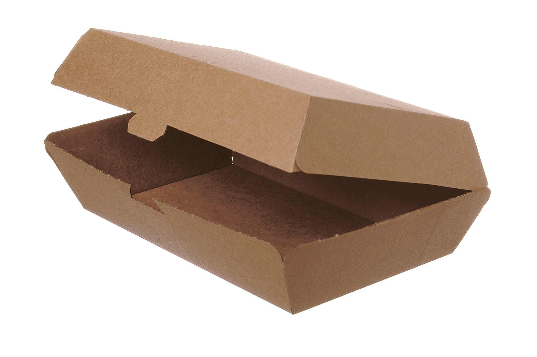 LUNCHBOX MEALBOX SNACKBOX ECO NACHHALTIG Lunchbox Menübox ungeteilt Pappe 190x110x70mm - 200 Stück