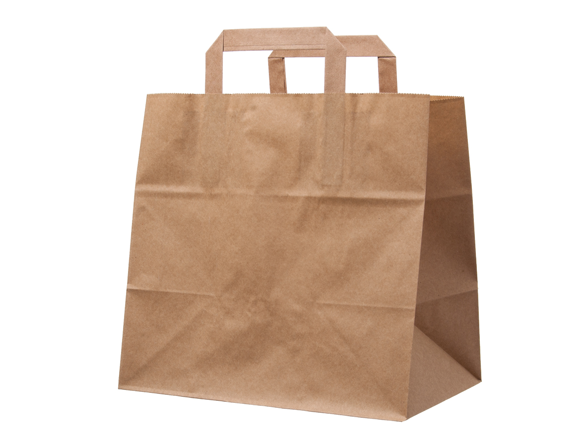 Shopbild Papiertasche Tragetasche braun 22x36cm - 300 Stück