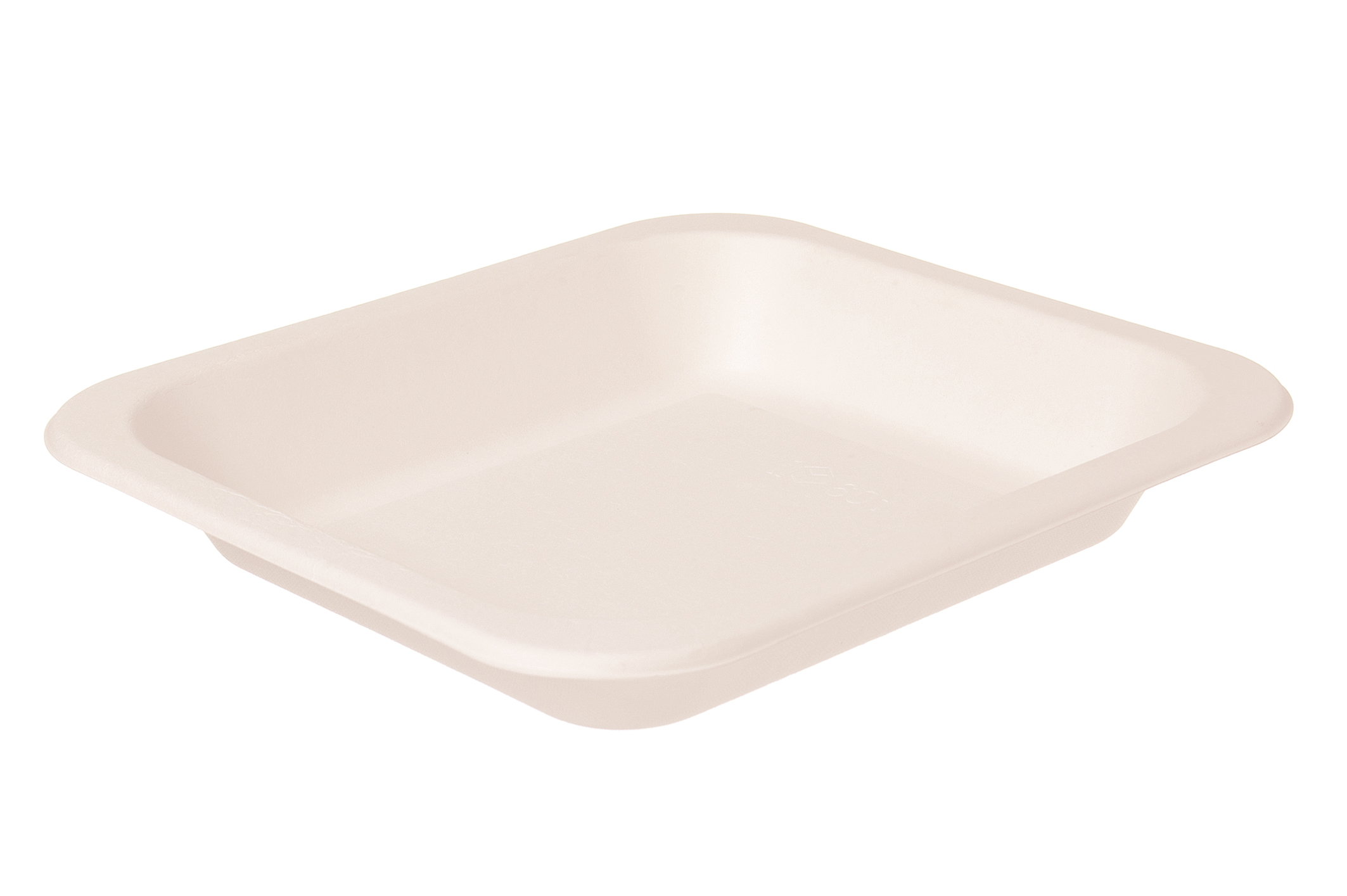 Siegelschale 601BG ungeteilt Bagasse 265x245x42mm - 200 Stück