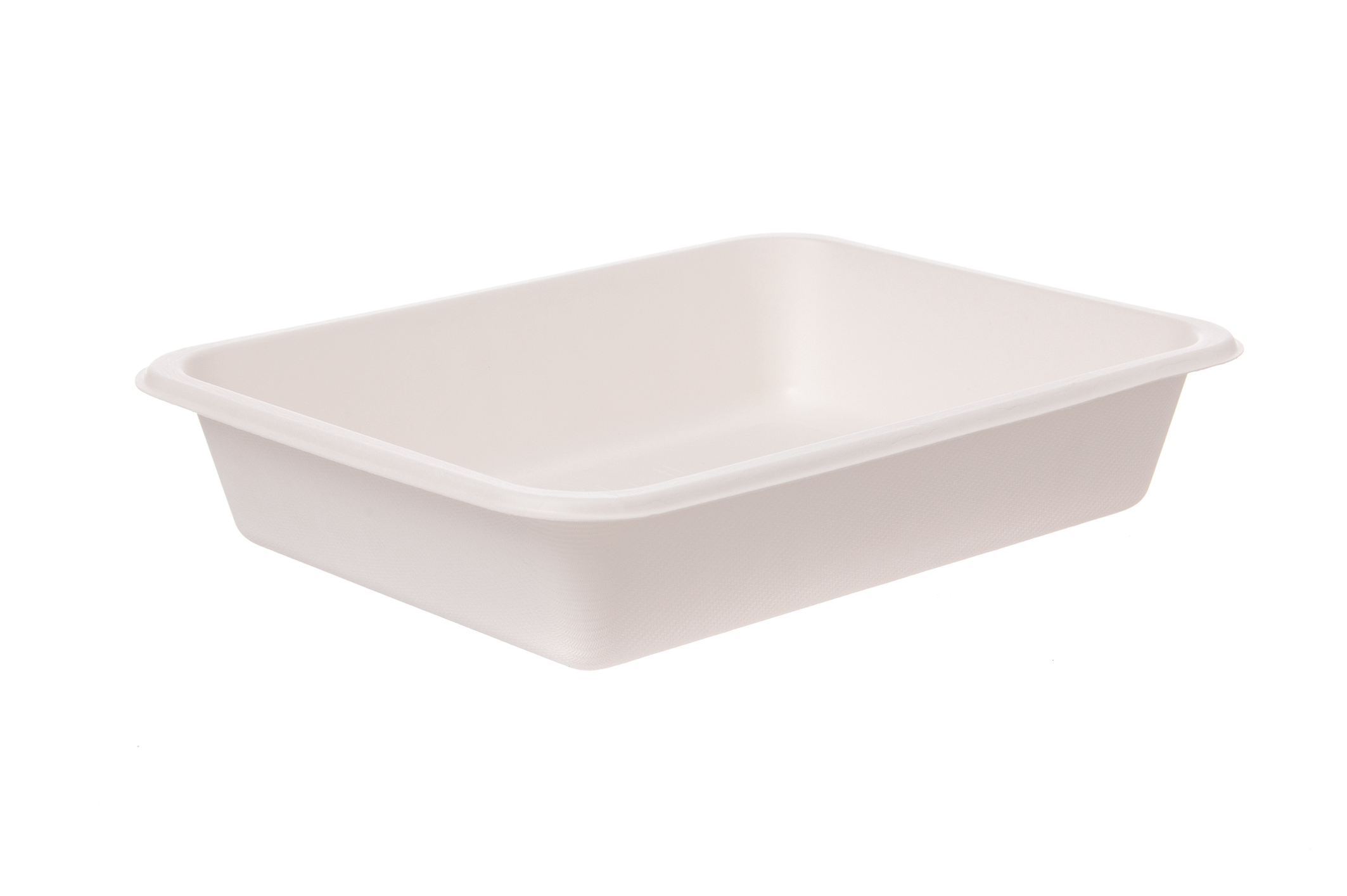 Siegelschale ungeteilt Bagasse 225x175x45mm - 500 Stück