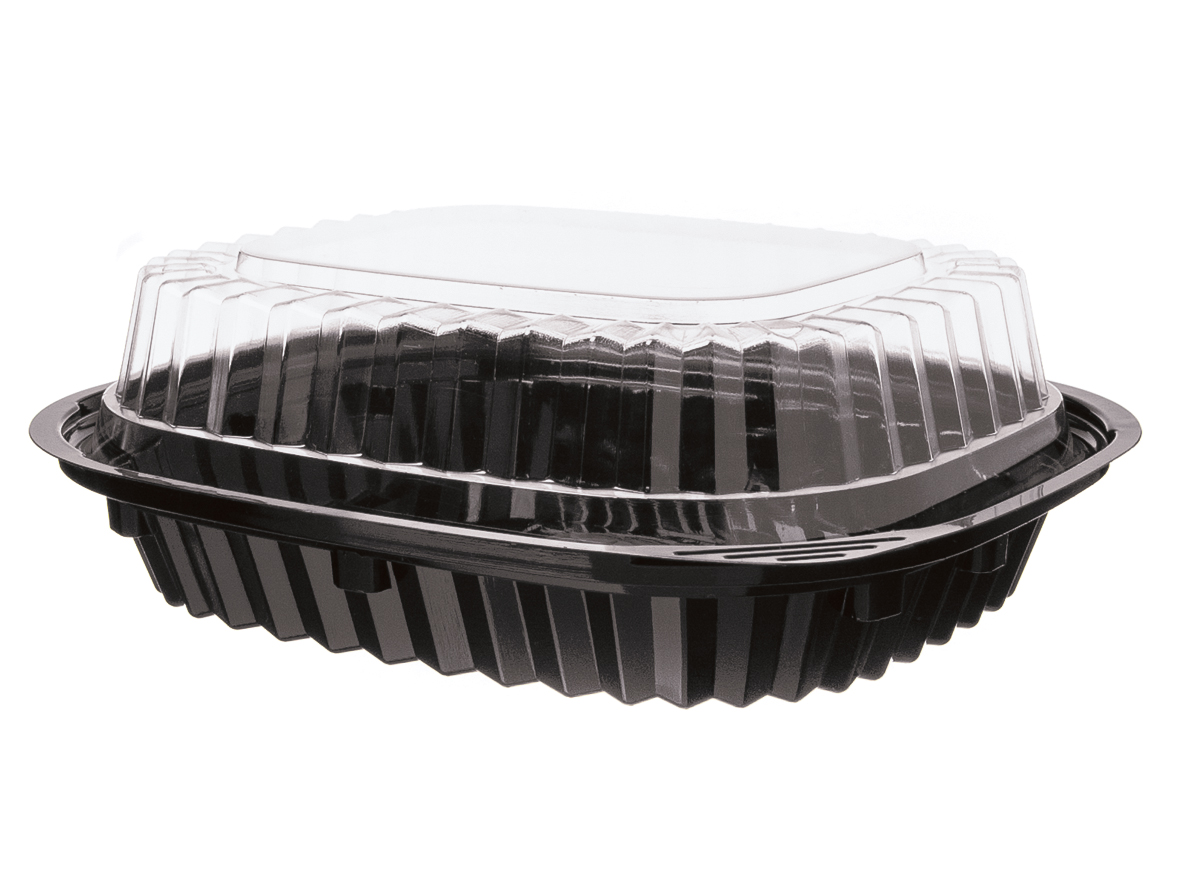 Salatschale eckig 400ml 228x140x84mm mit Deckel - 500 Stück