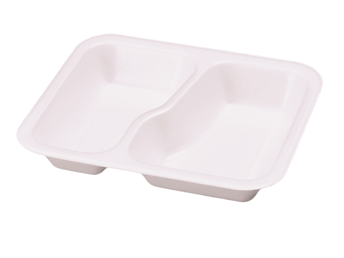 XPS SIEGELSCHALE WEISS Siegelschalen XPS Nr. 613 2-geteilt 247x209x42 mm - 600 Stück