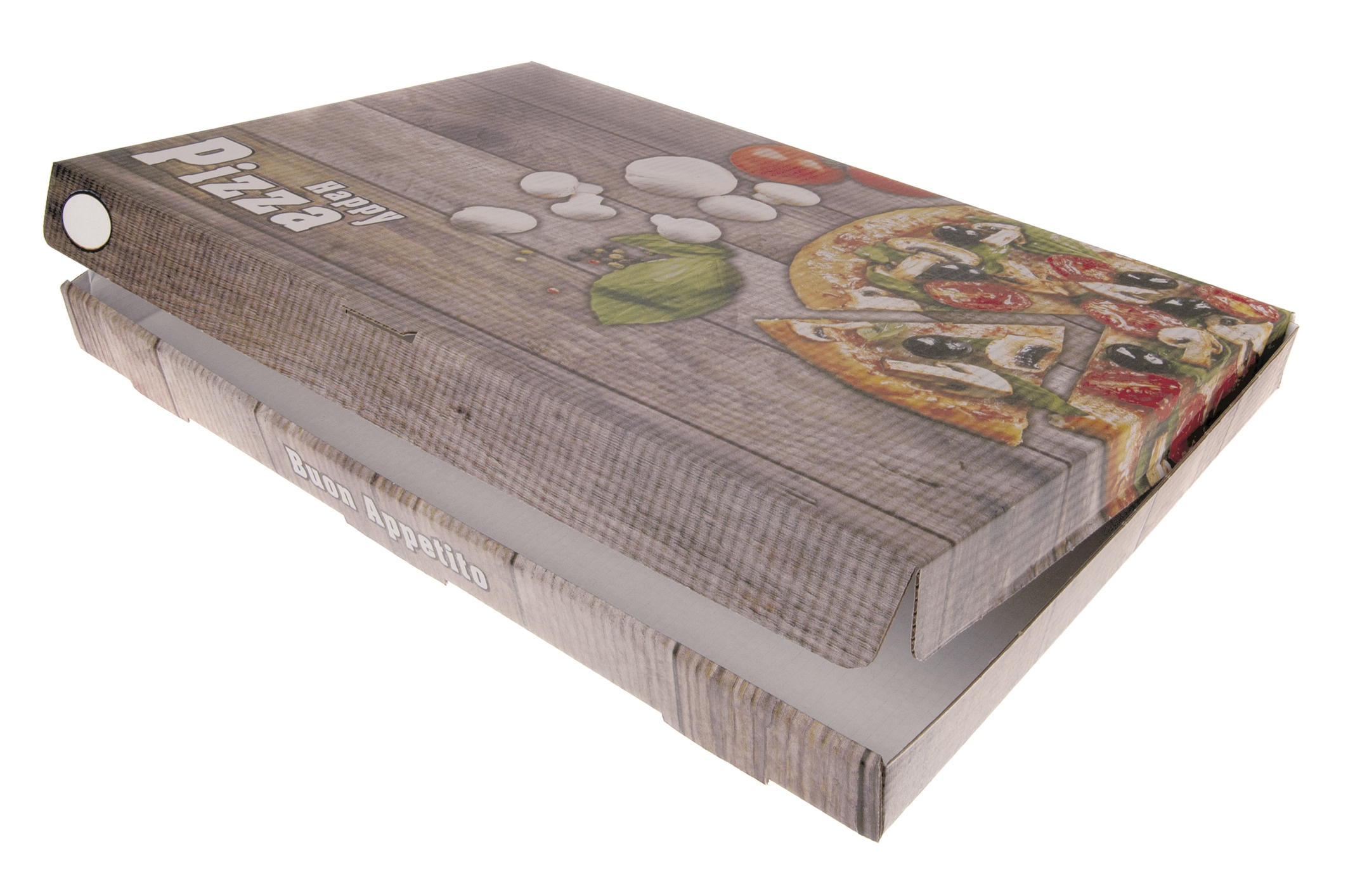 Pizzakarton 40x60x5 Onda Bas Happa Pizza - 50 Stück