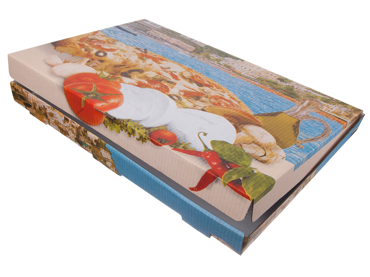 PIZZAKARTON POSITANO Pizzakarton 40x60x5 Onda Bas Positano - 50 Stück