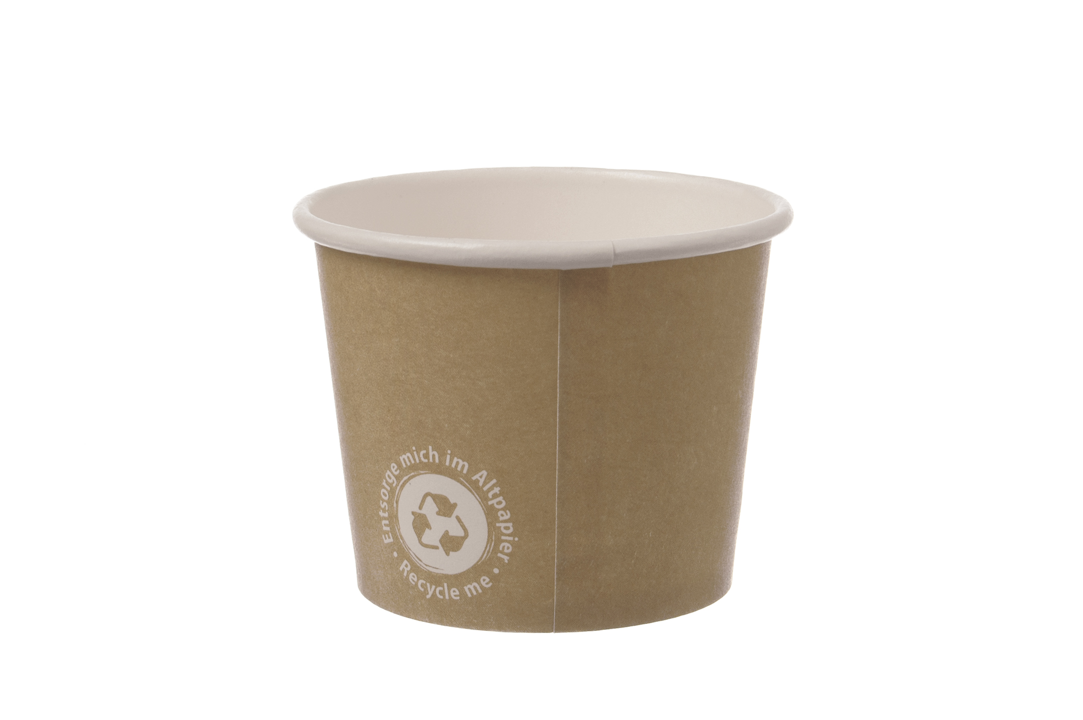 Eisbecher Pappe RECYCLE ME 230ml - 1512 Stück