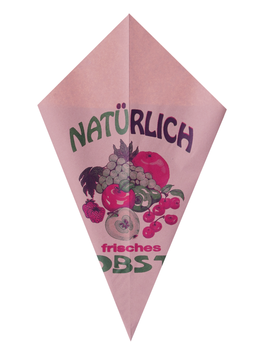 Obst Papier Spitztüte 1,5kg 38x38x53cm braun - 1000 Stück