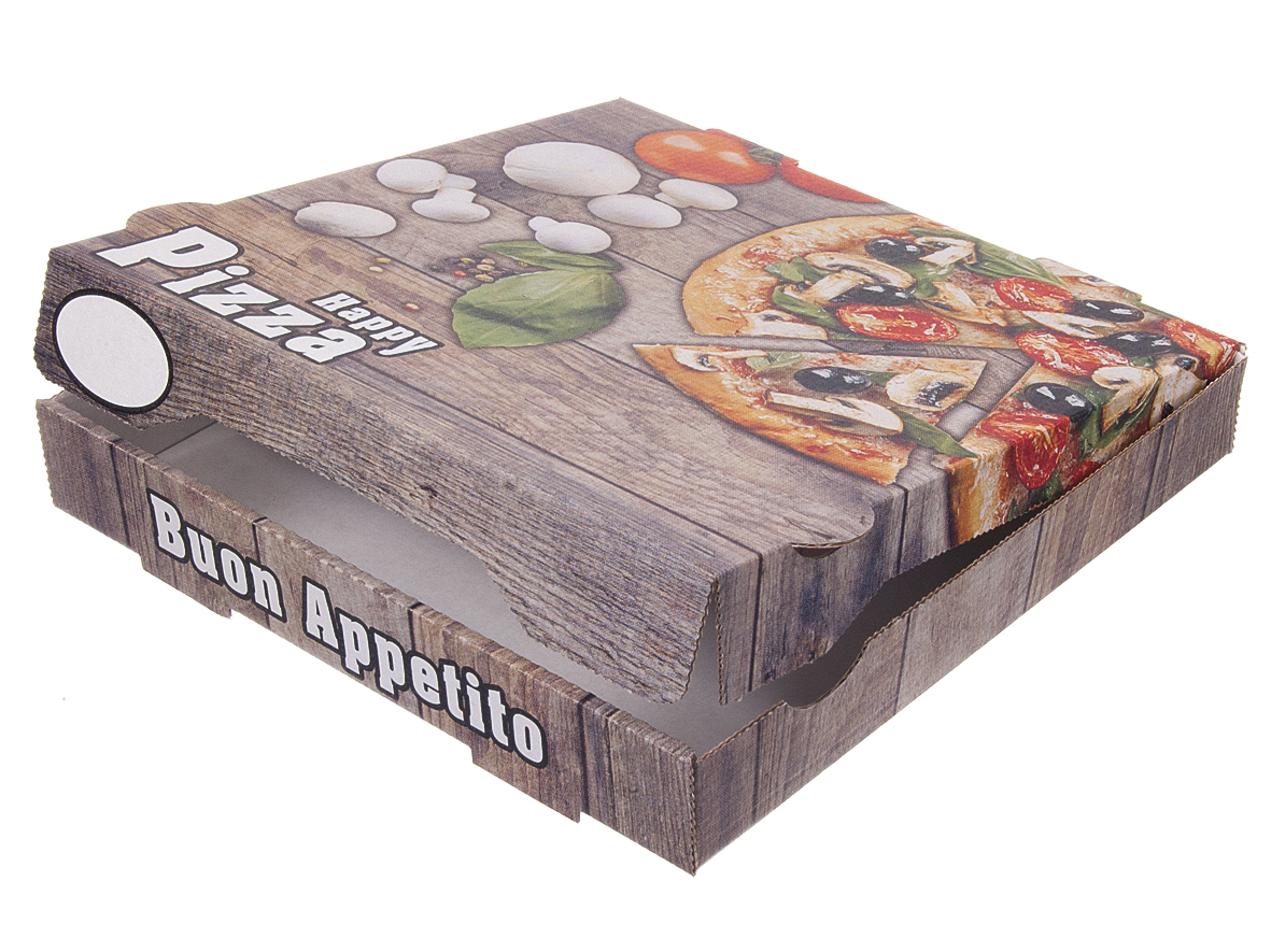 Pizzakarton 20x20x4 Happy Pizza NYC - 100 Stück