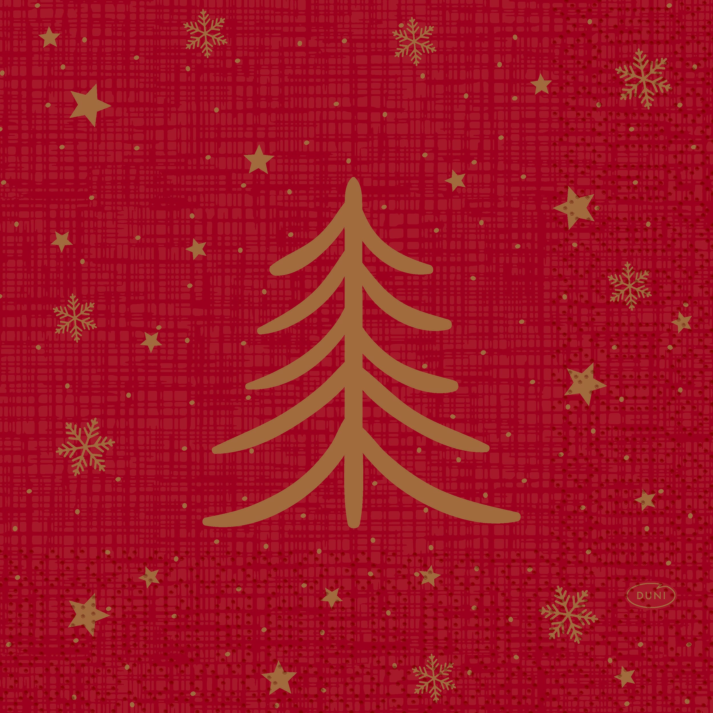 Servietten 33x33cm 3-lagig 1/4 Falz Shimmer Trees - 500 Stück