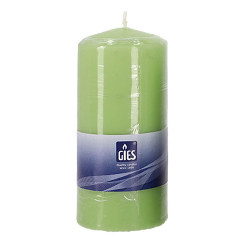 STUMPENKERZE GRÜN SALBEI Stumpenkerze 130x58mm grün salbei - 36 Stück