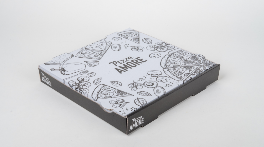 PIZZAKARTON AMORE Pizzakarton 28x28x4 Amore NYC - 85 Stück